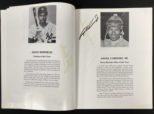 Herschel Walker Signed Program 1985 Banquet Marv Albert Dave Lewis +12 Auto TPG - Picture 7 of 11