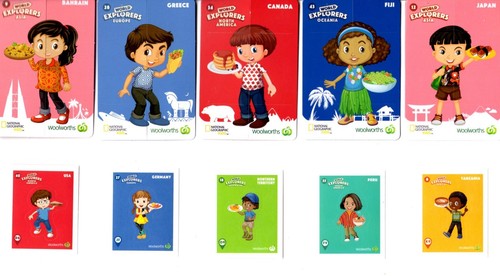 WOOLWORTHS NEW WORLD EXPLORERS CARDS AND STICKER - Picture 5 of 9