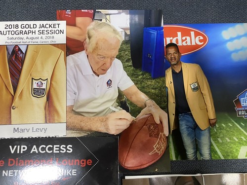 Buffalo Bills Auto Signed NFL Duke Football 3 HOFers Andre Reed Jim Kelly Levy - Picture 6 of 8