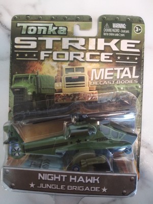 Tonka Strike Force Jungle Metal Diecast Night Hawk Helicopter New in Package