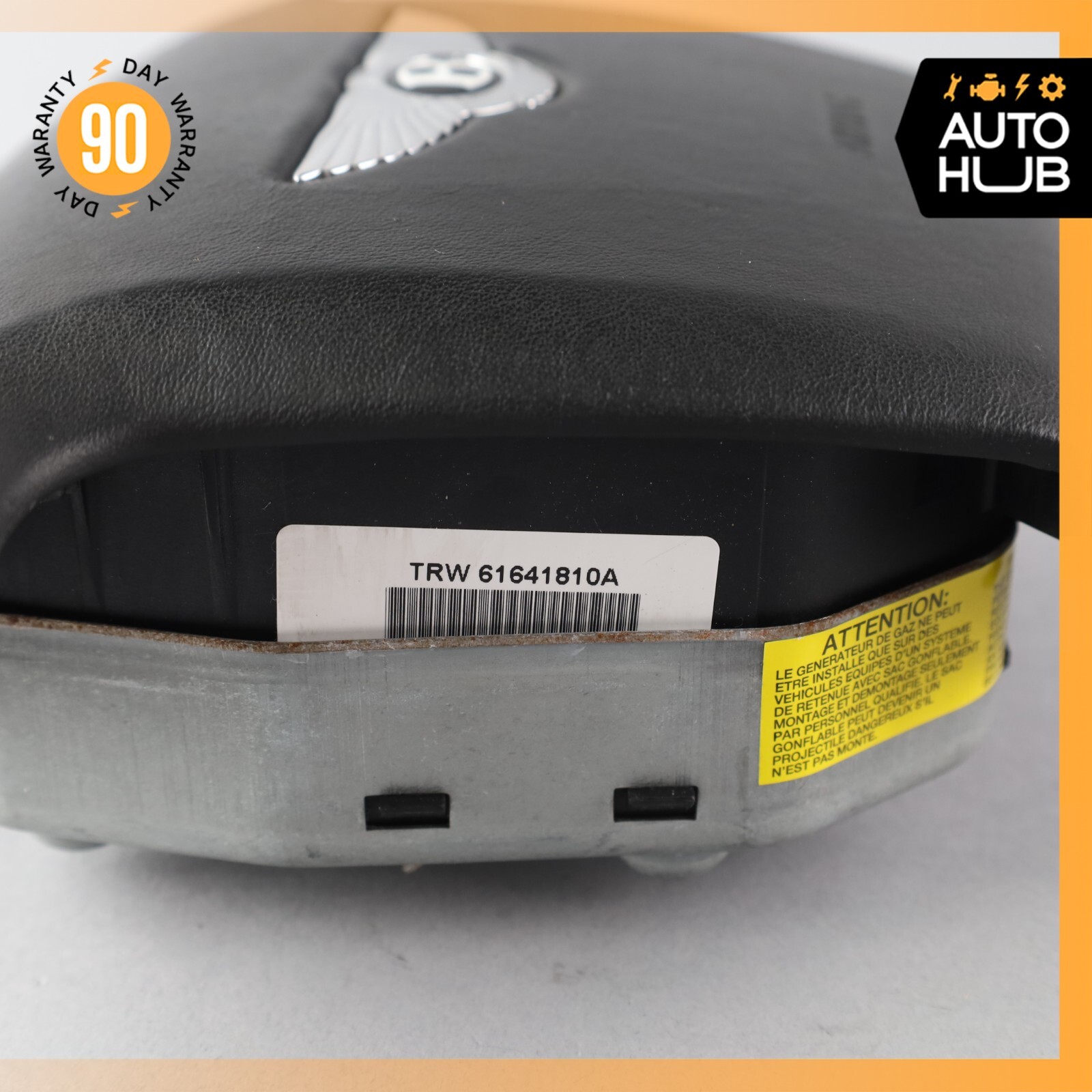 03-13 Bentley Continental GTC GT Driver Steering Wheel Airbag Black OEM 62k