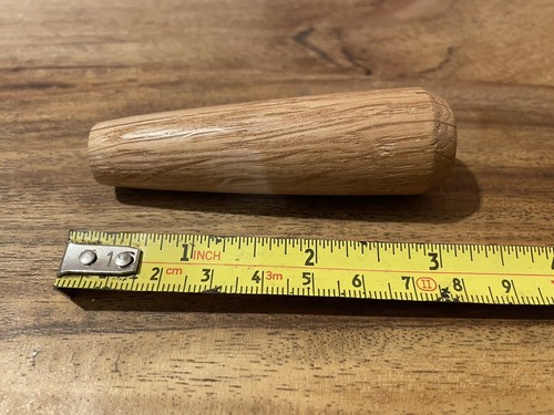 Bathroom Light Switch Pull Cord,Blind Pull Solid English Oak Hardwood - Picture 2 of 2