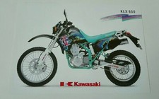 Kawasaki KLX 650 de 1993 Deutsche Prospectus Catalogue Brochure Moto