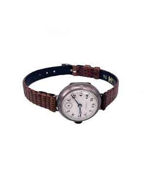 Rarität Carl Bucherer Taschenuhr / Armbanduhr Trench Watch 26mm 925er Silber
