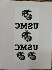 USMC TRANSFER PAPER IRON-ON 1 SHEETS with 2 Utility Iron-Ons & 2 EGAs for cover.