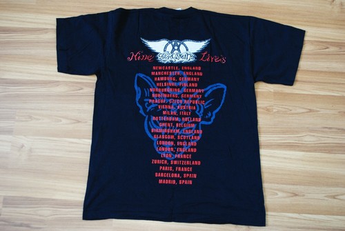 VINTAGE AEROSMITH NINE LIVES TOUR 1997 SHIRT SIZE LARGE DOUBLE SIDED 1 STITCH - Bild 8 von 10