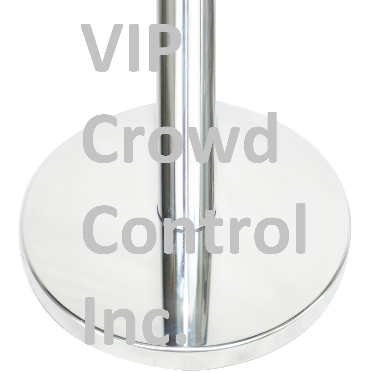 STANCHION, 2PCS SET, 36" MIRROR S.S. WITH 12" FLAT BASE AND 78" D.BLUE BELT