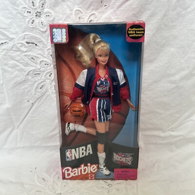 Barbie NBA Houston Rockets Authentic Team Uniform Basketball - 1998 ...