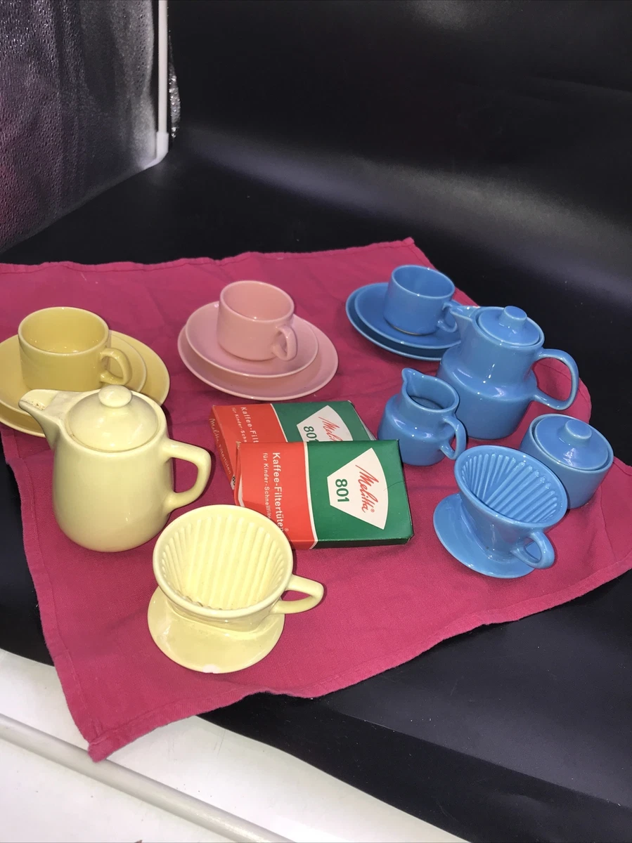WADER 34-teiliges Kaffee-Service-Set Mit Tablett – Spielgeschirr Für Kinder Ab 1 Jahr