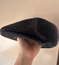 Obach AL-CAP Men’s Wool Blend Beanie Hat Black Size 54 Water Repellent Spain