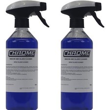 Window and Glass Cleaner Chrome (NW) 2 x 500ml Spray Cleaning Car Van