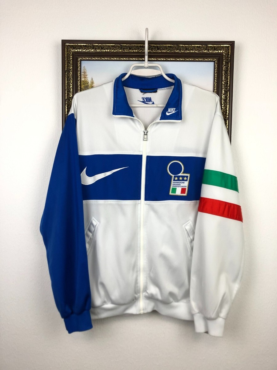 Vintage 90's Nike Italy Football Jacket Soccer Track Top Vintage 90's Nike Italy Football Jacket Soccer Track Top