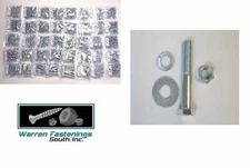 635pcs Grade 5 Coarse Thread Hex Head Bolts, Nuts, Washers Assortment ZP