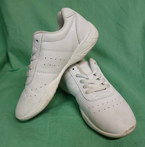 LANDHIKER White Cheer Shoes for Girls Womens Cheerleading Shoes Youth 12