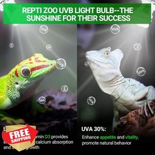 REPTI ZOO UVB 5.0 15W Reptile Bulb Tropical Gecko Frog Snake