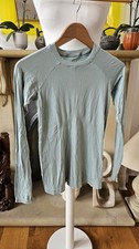 SWEATY BETTY Breeze Long Sleeve Running Top Size S Green Mint