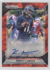 2016 Panini Prizm Rookie Red Crystals Prizm 63/75 Kenny Lawler #RA-KLL Auto 0x5