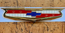 57 Chevy Bel Air 6 Cyl Gold Trunk Emblem Bezel 1957 Chevrolet