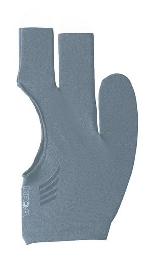 KODA Billiard Glove-Closed Thumb-Reversible, Grey-No Fingers