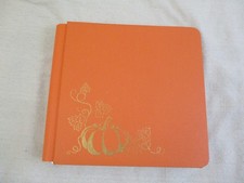 Creative Memories 8 x 8 Orange Pumpkin Vine Scrapbook 12 Pages W/Protectors