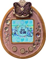 Bandai Tamagotchi P  s Pink with Love  Melody Deco Pierced Heart Set - Tested