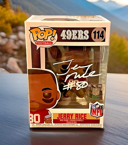 Jerry Rice Signed NFL Funko #80 JSA COA VAULTED SF 49ers Authentic Autograph #80