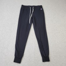 Champion Joggers Boys Medium Black Logo Embroidery Sweatpants