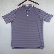 Peter Millar Summer Comfort Polo Shirt Mens XXL Striped Golf Performance