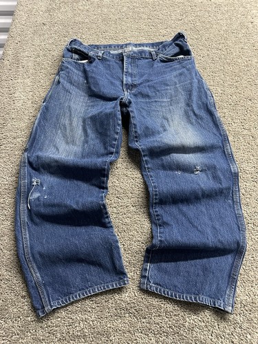Vintage Y2K 2000s Dickies Baggy Wide Leg Distressed Carpenter Jeans Workwear 36