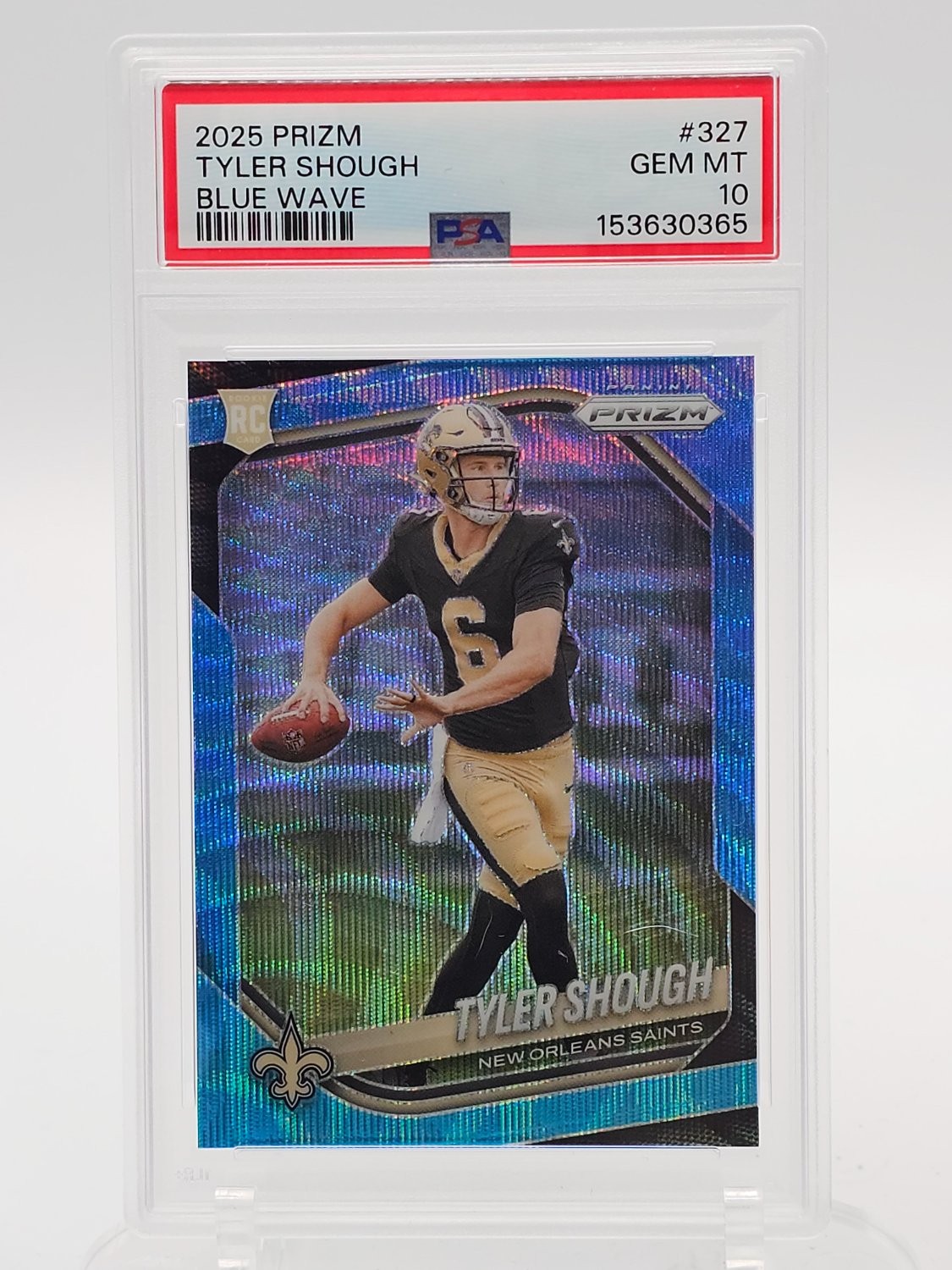Tyler Shough Panini Prizm #327 Blue Wave