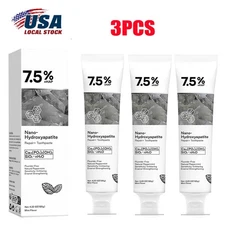 7.5% Hap Nano-Hydroxyapatite Toothpaste Remove Deep Clean For Sensitive Teeth US