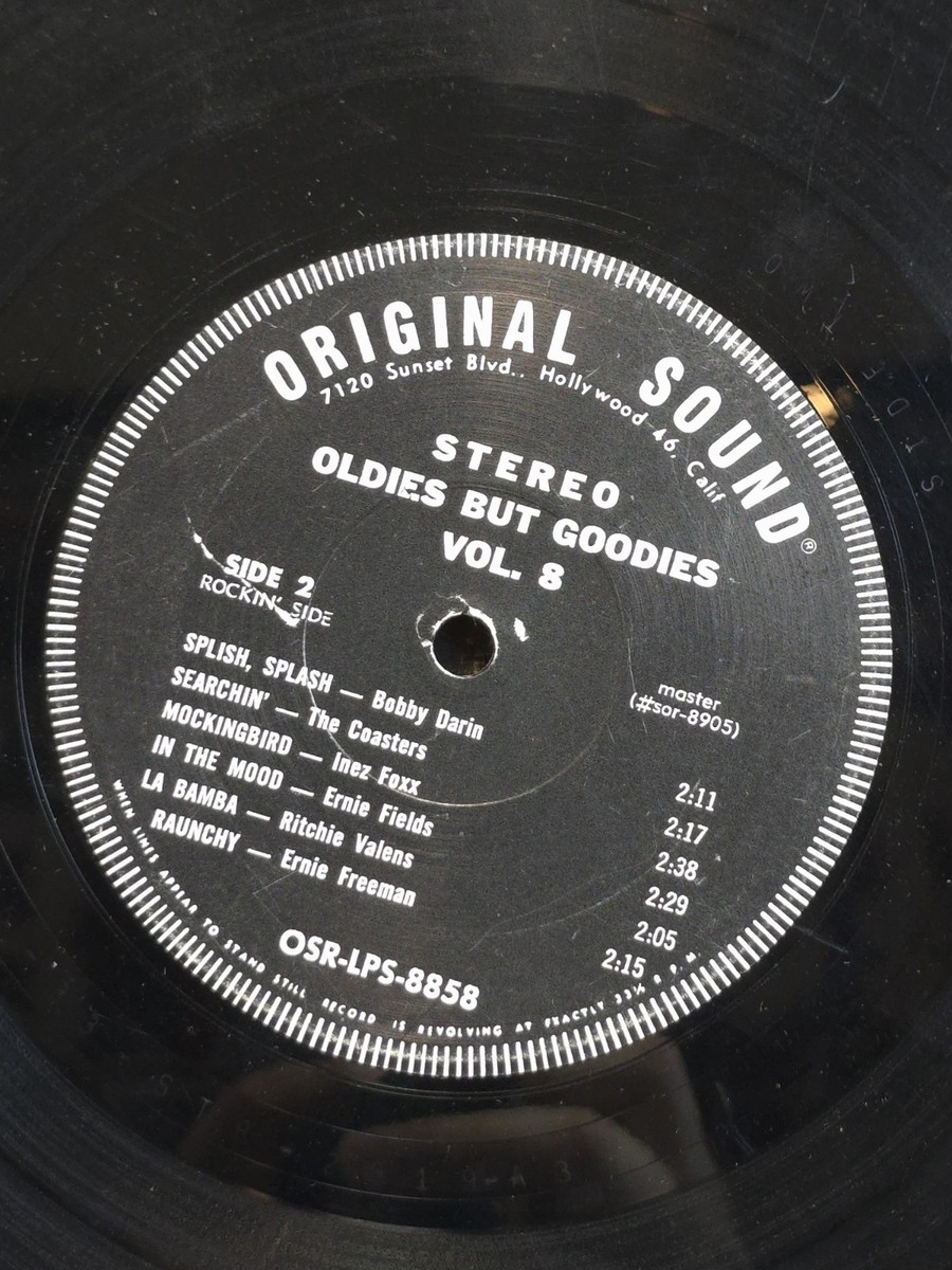 Oldies But Goodies Vol 8 - 1965 LP Vinyl Record Original Sound OSR