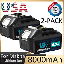 18V For Makita LXT Lithium-Ion BL1830 BL1850 BL1860 Tool Battery 6.0Ah / 8.0Ah