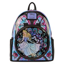 Loungefly Disney Princess Stained Glass Sleeping Beauty Mini-Backpack IN HAND