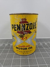 Vtg PENNZOIL Z-7 MOTOR OIL 10W-30 1 QT CANS