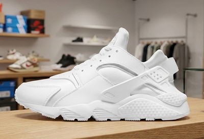 2021 Nike Huarache Triple White DH4439-102 Damen UK 4 Turnschuhe Schuhe Sneaker