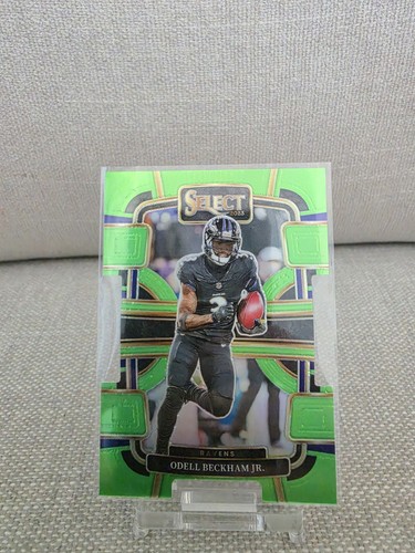 2023 Panini Select - Concourse Odell Beckham Jr.  Neon Green Prizm Die-Cut /599