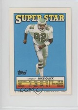 1988 Topps Super Star Sticker Back Cards Mike Quick Keith Byars Jacob Green fm0