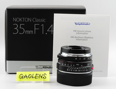 Voigtlander Cosina NOKTON classic 35mm F1.4 II MC VM (for Leica M