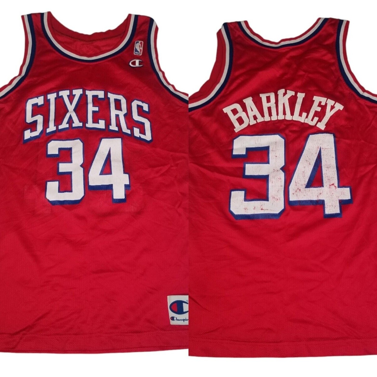 76ers Jerseys Sixers Number 12 Vtg CHARLES BARKLEY Philadelphia