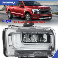 Right Passenger Side LED Bumper Fog Light Driving Lamp Fit Ford F150 2024 2025