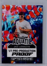 Jace Laviolette 2025 Leaf Optichrome Baseball 1/1 Pre Production Proof