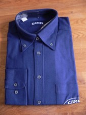 original CAMEL Hemd Langarm Farbe: Dunkelblau Größe: L / OVP / NEU