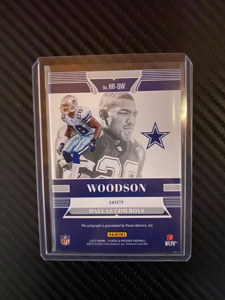 2023 Panini Plates & Patches Darren Woodson Highly Revered Autograph - Image 2 of 2
