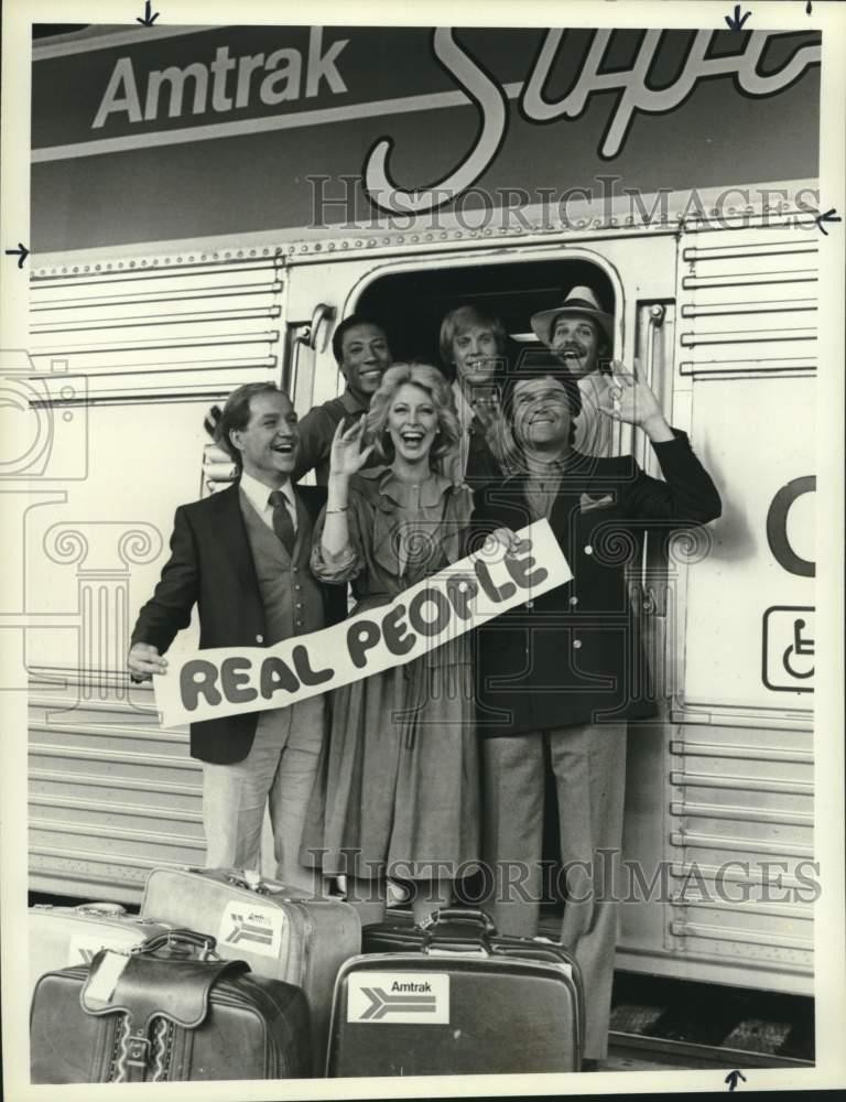 1983 Press Photo Sarah Purcell and other cast members of 