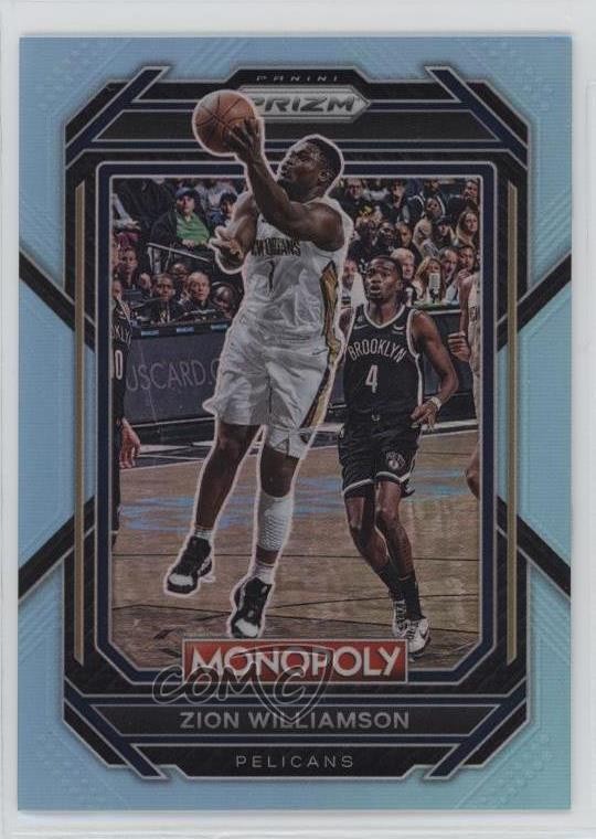 2022-23 Panini Prizm Monopoly Light Blue Prizm 89/199 Zion Williamson #55 09if