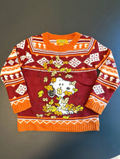 NWT Peanuts Snoopy Autumn Sweater -Size 6 Kids Fall Leaves Thanksgiving Knit