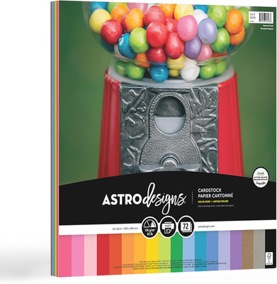 Astrodesigns/Creative Collection Starter Kit Cardstock, 12'' X 12'', 65 Lb/176 Gs