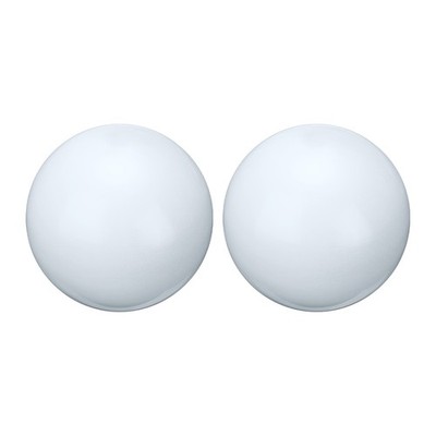 2pcs Gazing Globe Decor Ball 2 inch 51mm Polished Hollow Ball, Bright White