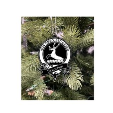 Strachan Family Crest Christmas Ornament Laser Engraved Scottish Clan Gift